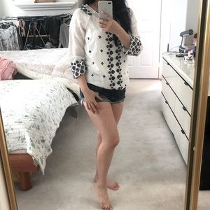 Pretty flowy patterned beach shirt